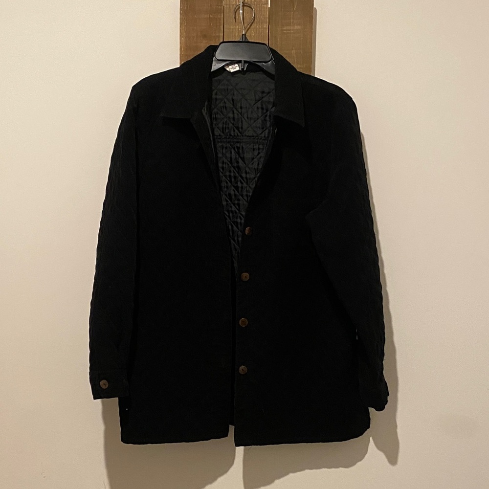 Talbots Charcoal Quilted Jacket